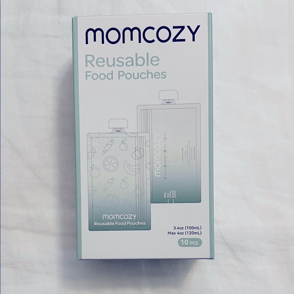 Momcozy Squeeze Station with Reusable Pouches - Mint Green and Cream - Picture 13 of 15